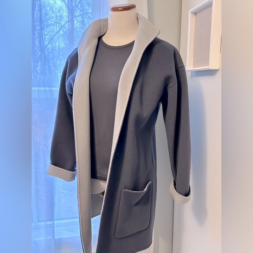 Sweater and wool jacket set